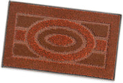 Zerbino Ingresso 80x120 cm Asciugapassi Assorbente Antiscivolo Morbido Made In Italy Arancione