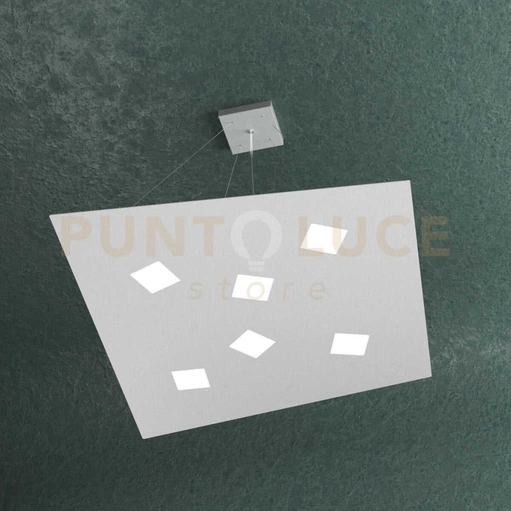 NOTE SOSPENSIONE 6 LUCI ATTACCO GX53 GRIGIO