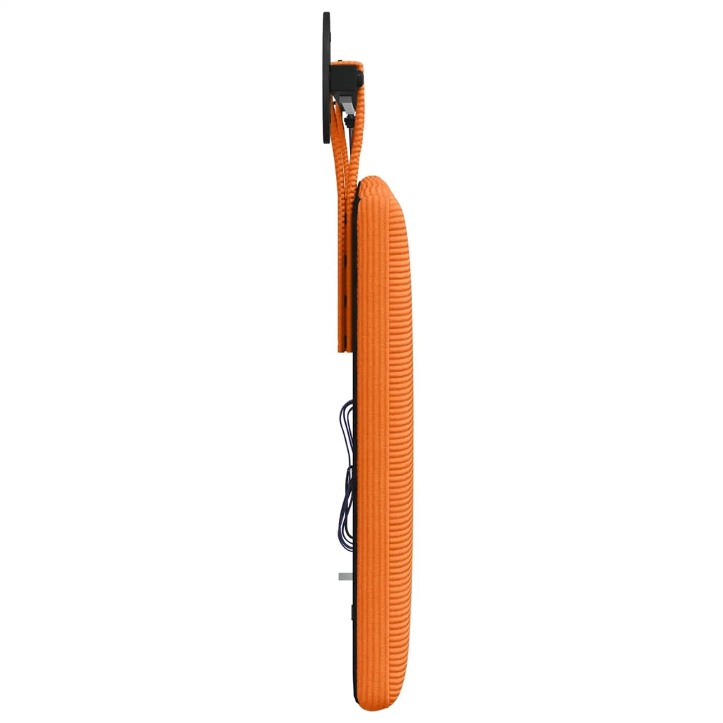 Testiera sospesa Con luce LED Arancione Tessuto in Cords 3424297