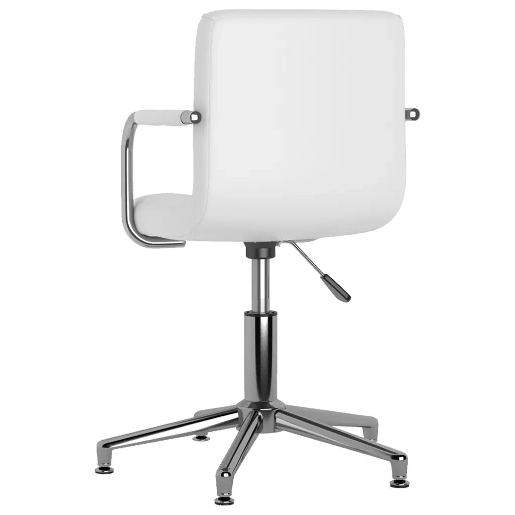 Sedia da Pranzo Girevole Bianca in Similpelle 3088092
