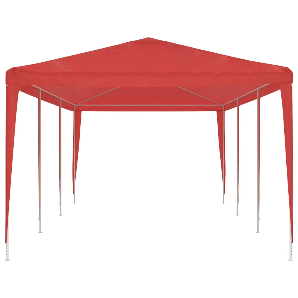 Tenda Party-Tenda da festa Rosso 900 x 300 x 255 cm PE e Acciaio