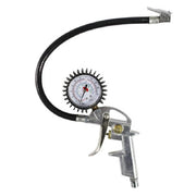 Trade Shop - Pistola Di Gonfiaggio Con Manometro Per Compressori Per Auto Moto Bici -
