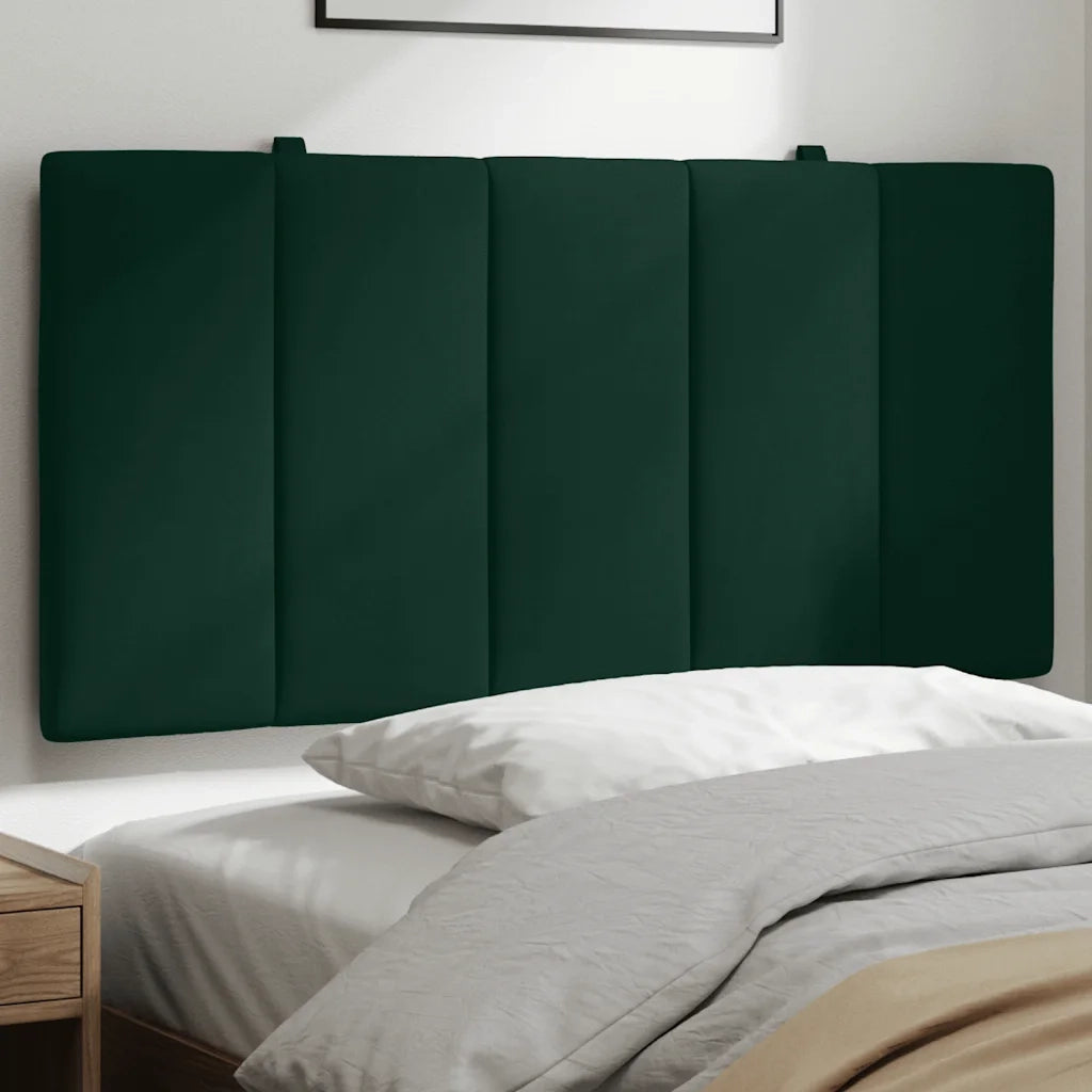 Cuscino Testiera Hanko Verde Scuro 100 cm in Velluto CFW7839320