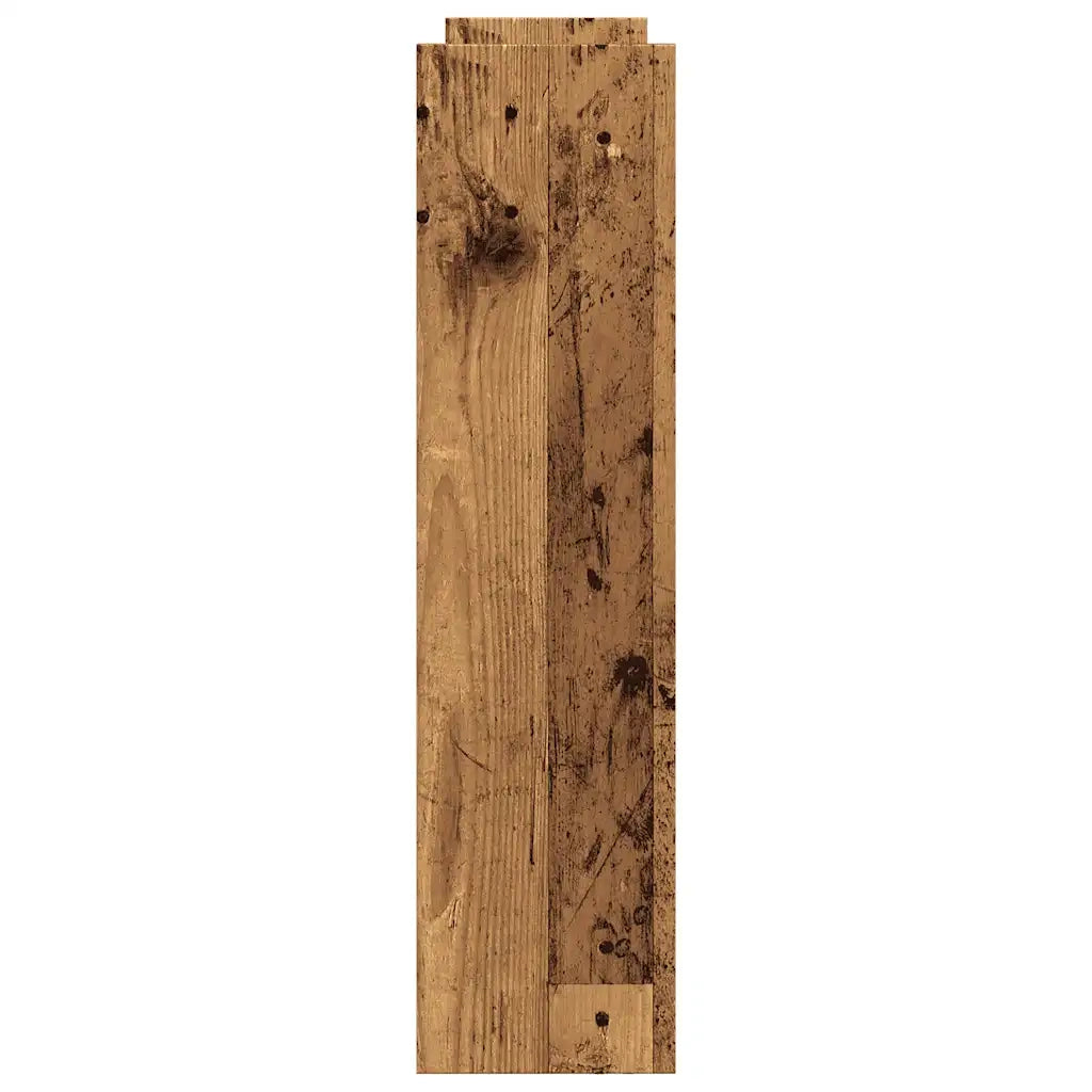 Carrello Stretto a 4 Livelli Legno Antico in Truciolato 855266