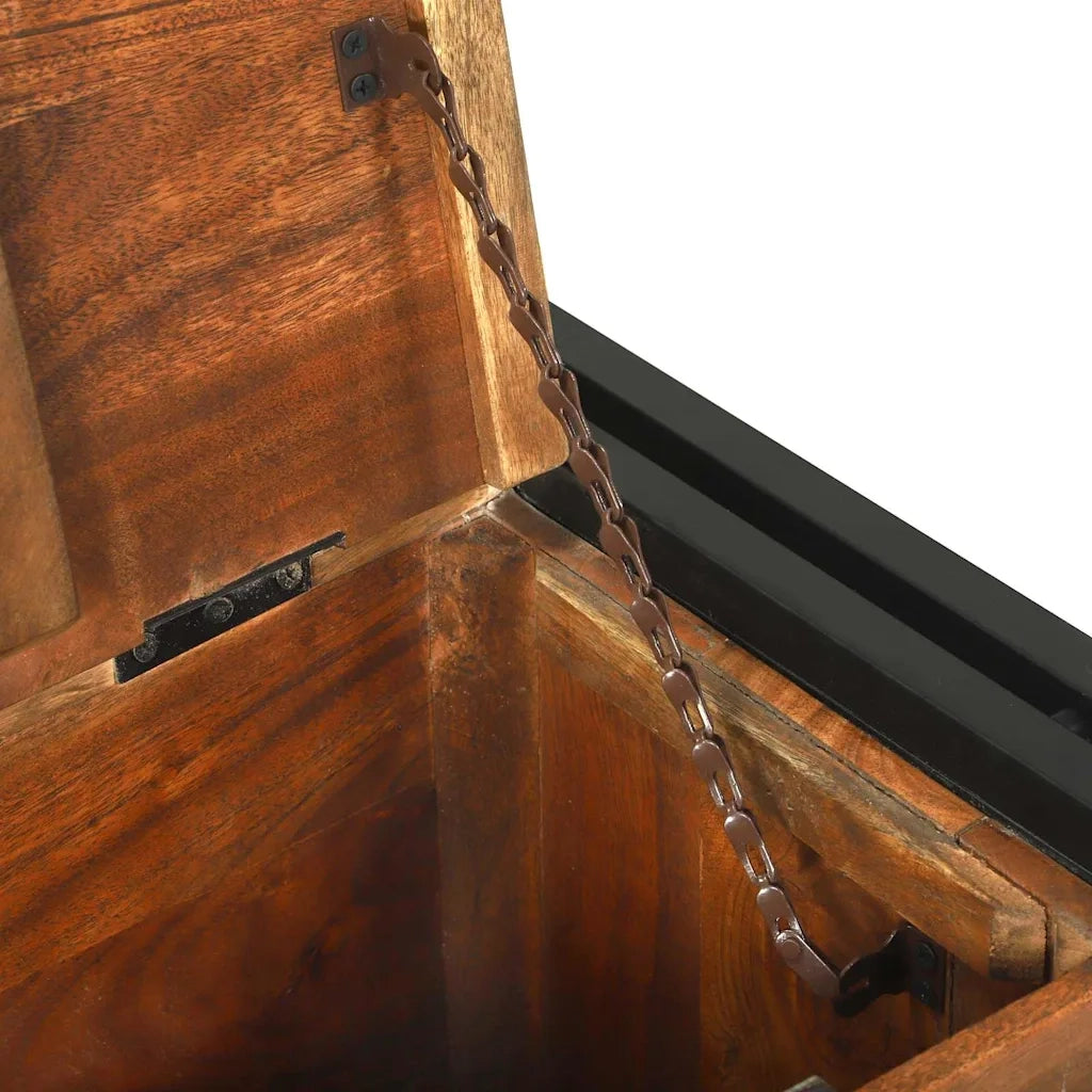 vidaXL Tavolino da salotto Marrone legno massello di riciclo