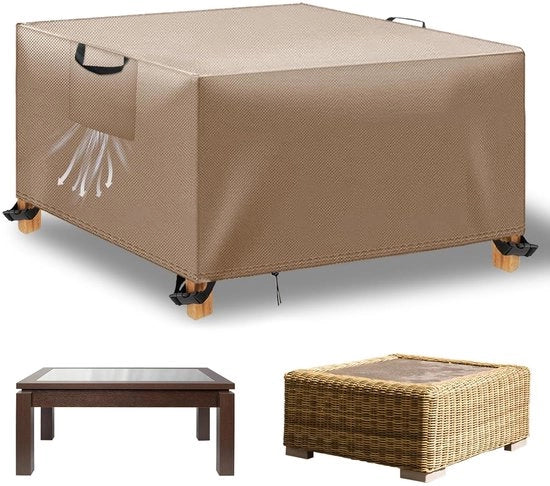 Ombrellone impermeabile - Resistente ai raggi UV e alle abrasioni - 1 pezzo - Cachi - 420D Oxford - 150 x 150 x 74 cm
