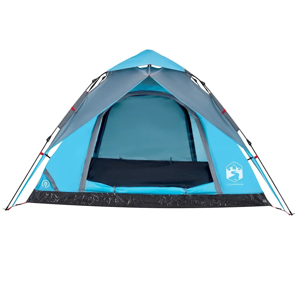Tenda a Cupola da Campeggio 5 Persone Blu a Rilascio Rapido 4004186