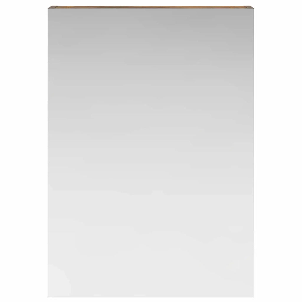 Mobiletto per specchio da bagno Rovere fumé 50 x 14,5 x 70 cm