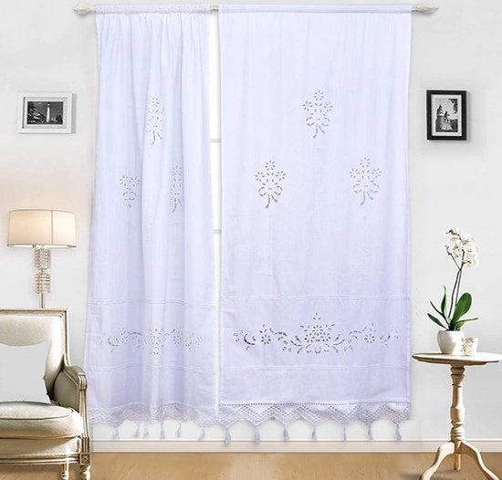 Gordini da Cucina - Pannelli da Caffè in Cotone - Lavorazione a Maglia - Cucina Salotto Camera da Letto - Bianco 1 Paio