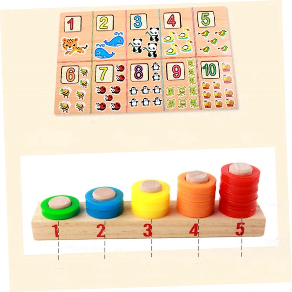 Trade Shop - Scatola Giocattoli Educativi Di Conteggio Giocattolo Per Bambini Multifunzione -