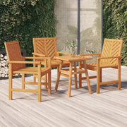 Sedie da Pranzo da Giardino 3pz Legno Massello di Acacia 362228
