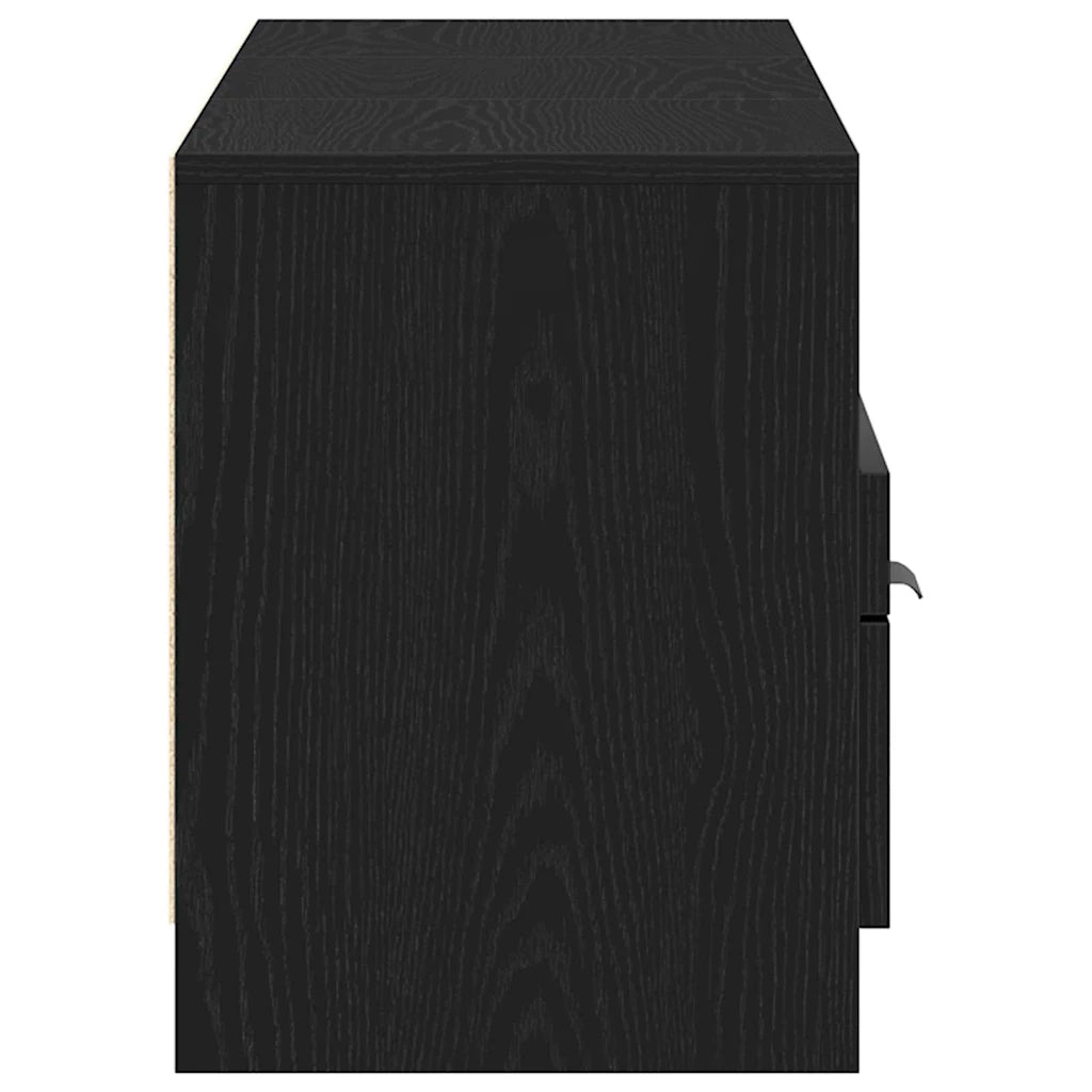 Mobile TV-Credenza per TV-Console TV Rovere Nero 150 x 33,5 x 45 cm Legno multistrato