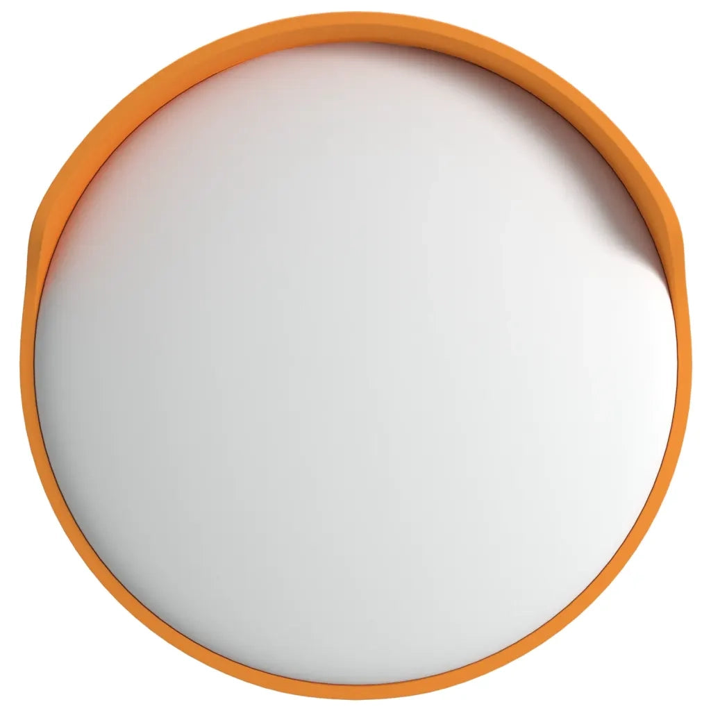 Specchio stradale convesso per esterni arancione Ø30 cm in policarbonato 153081