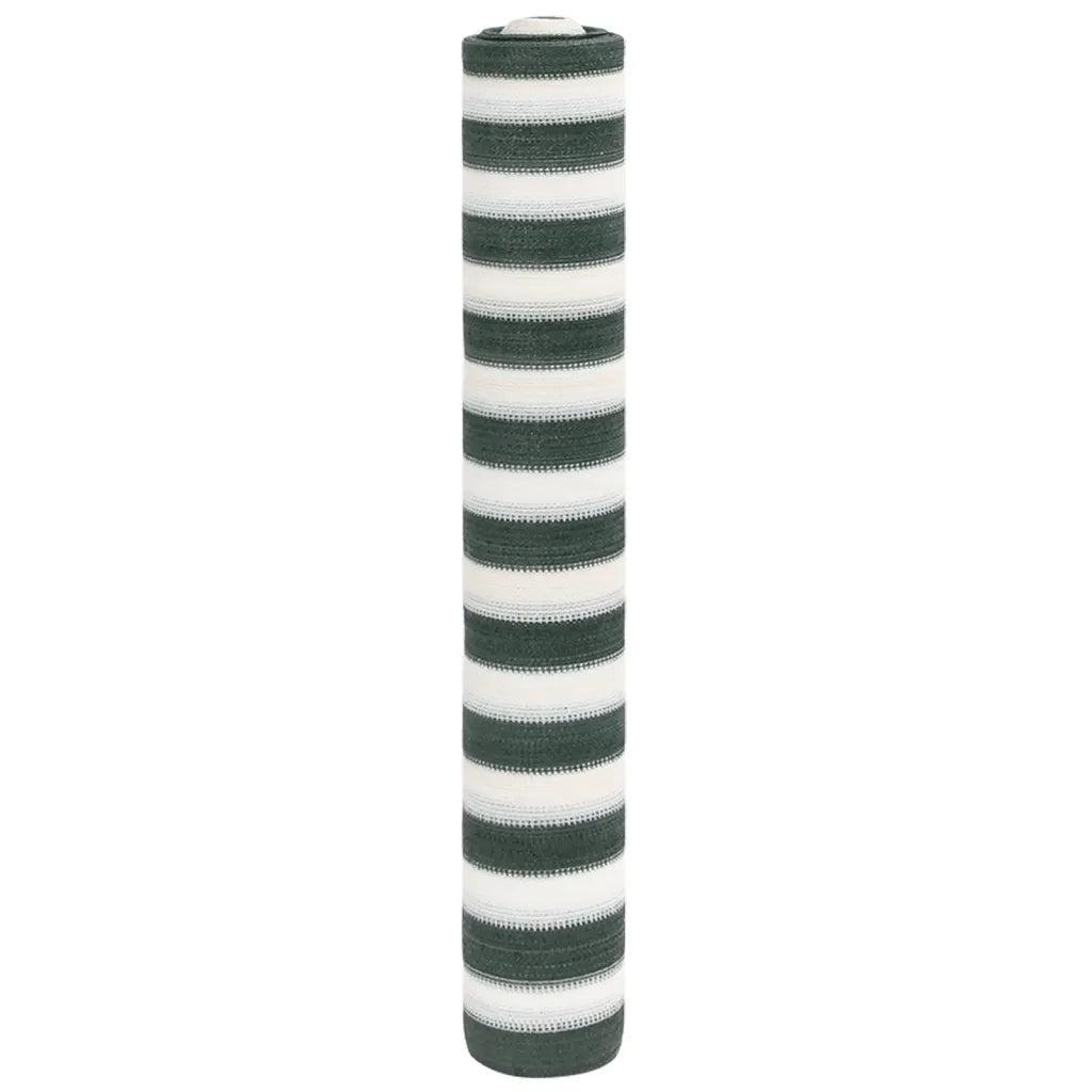 Rete per Privacy Verde e Bianco 2x25 m in HDPE 150 g/mÂ²