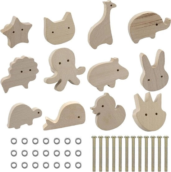 12 pezzi di maniglioni in legno per cameretta - maniglioni per armadi con viti - maniglioni per cameretta in forma di animali con maniglioni per armadi per cameretta

specifiche tecniche:
- 12 pezzi
- Material: legno
- Inclusi: 12 maniglioni, 12 viti