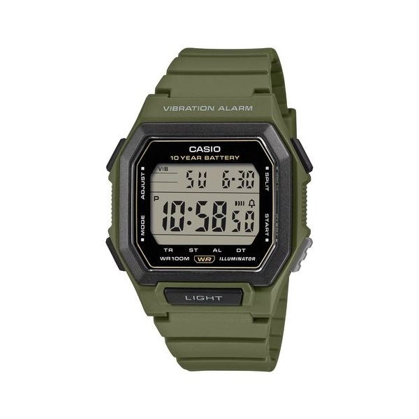Orologio casio w 738h 3avef green
