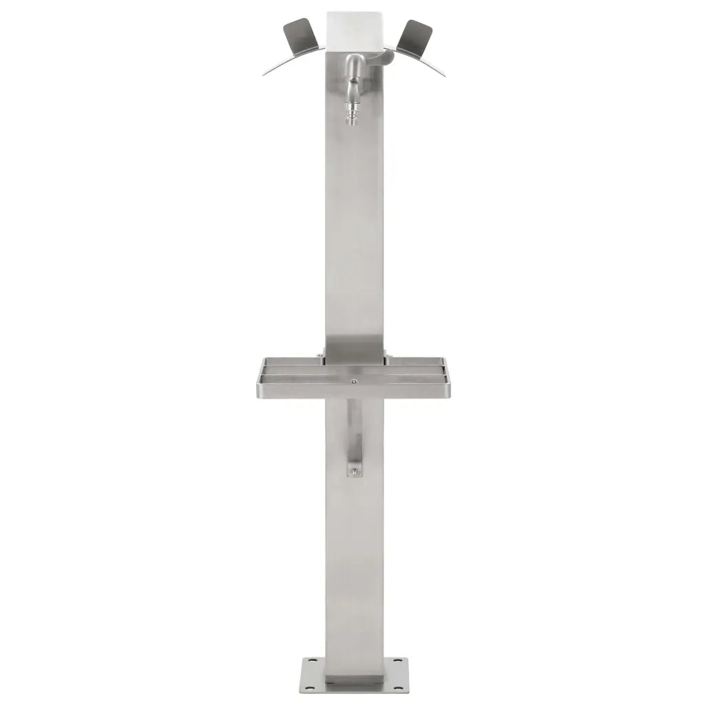 Fontanella a Colonna in Acciaio Inossidabile Quadrata 95 cm cod mxl 53136