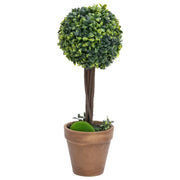 Piante di Bosso Artificiale 2 pz a Sfera con Vaso Verde 56 cm CFW8801597