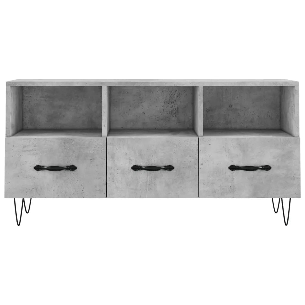 Mobile TV | Armadietto TV | Mobile Porta TV Grigio Cemento 102x36x50 cm Legno Multistrato