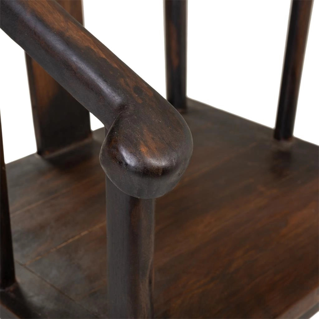 Poltrona in legno marrone di origine tailandese 58x50x103h