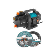 GARDENA 9011-47 Set Basic per Pompa da Giardino 3000-4 600 W 3,5 bar 3000 l-h 35 m colore Nero Verde