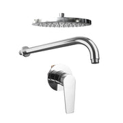 Set doccia cromato - Miscelatore incasso Audrey con braccio e soffione 20 cm