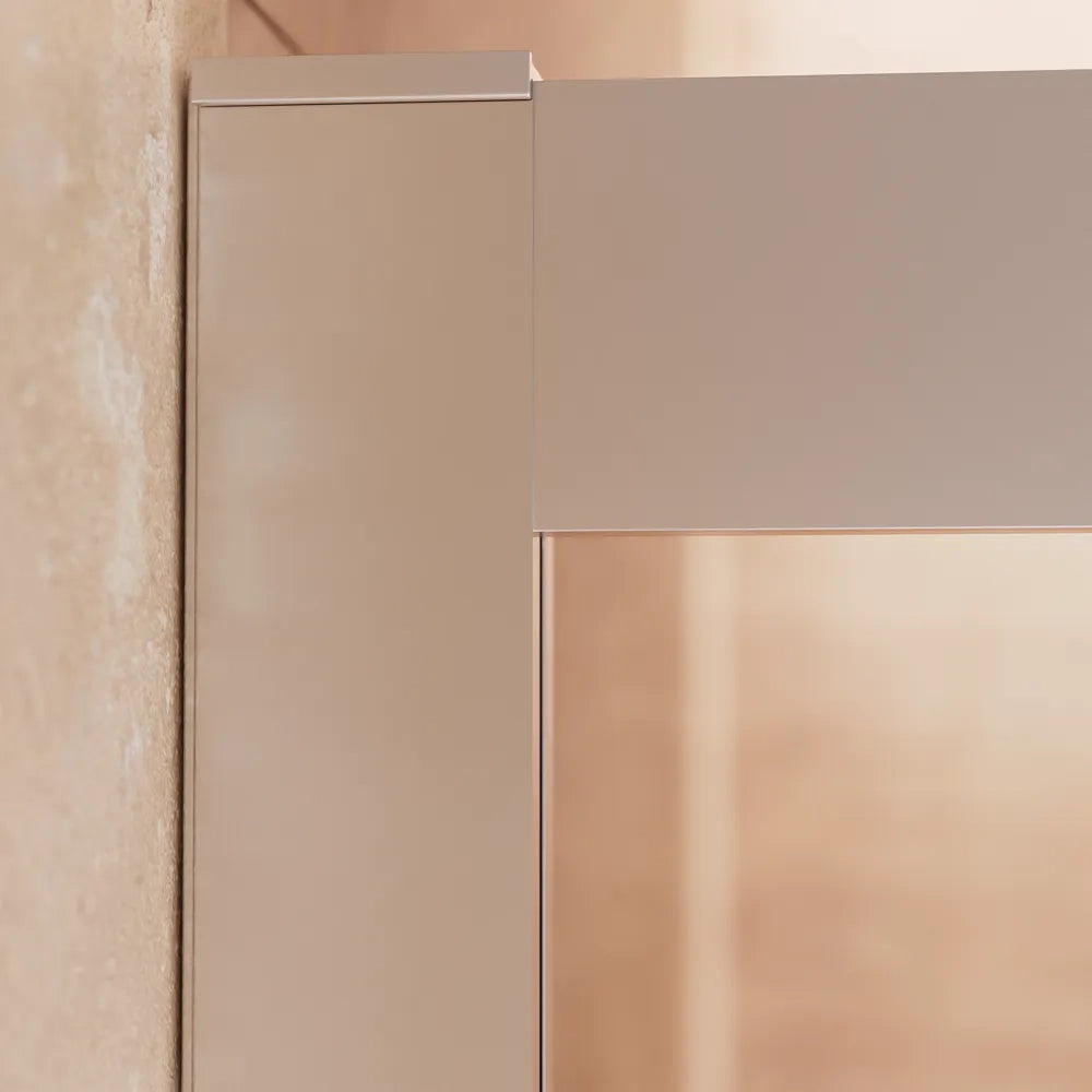 Box doccia cromato 135x70cm vetro 6mm trasparente apertura scorrevole h180cm | Sicily