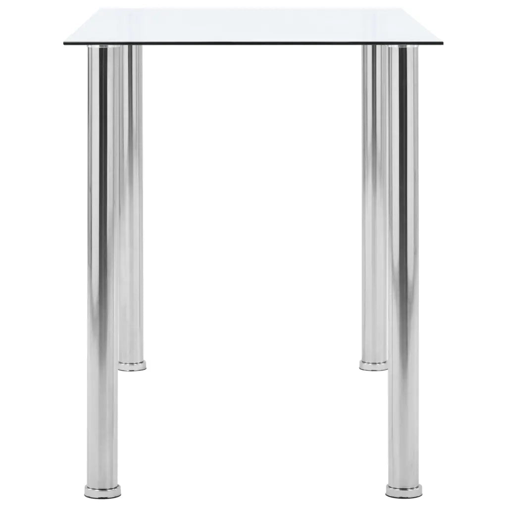 Tavolo da Pranzo | Tavolo da cucina Trasparente 120x60x75cm Vetro Temperato