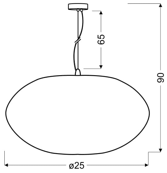 Lampada a sospensione Candellux Pinia cromo Ø25 E27