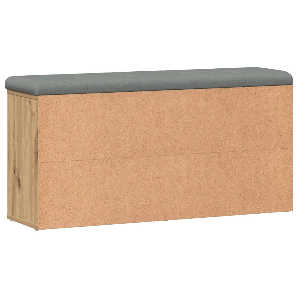 vidaXL Panca Porta Scarpe Rovere Artigianale 102x32x50 cm Truciolato