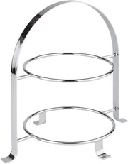 Etagère a doppio piano - presentazione elegante - 1 pezzo - metallo