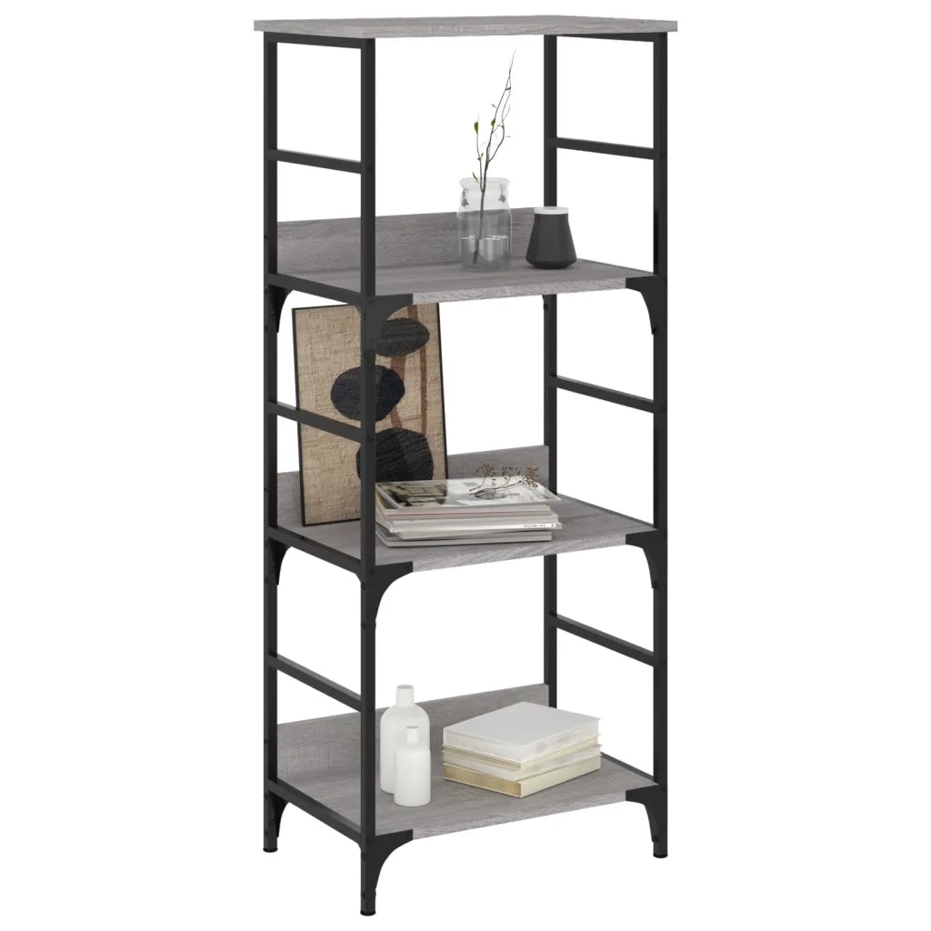 Libreria Grigio Sonoma 50x33x117,5 cm in Legno Multistratocod mxl 83092