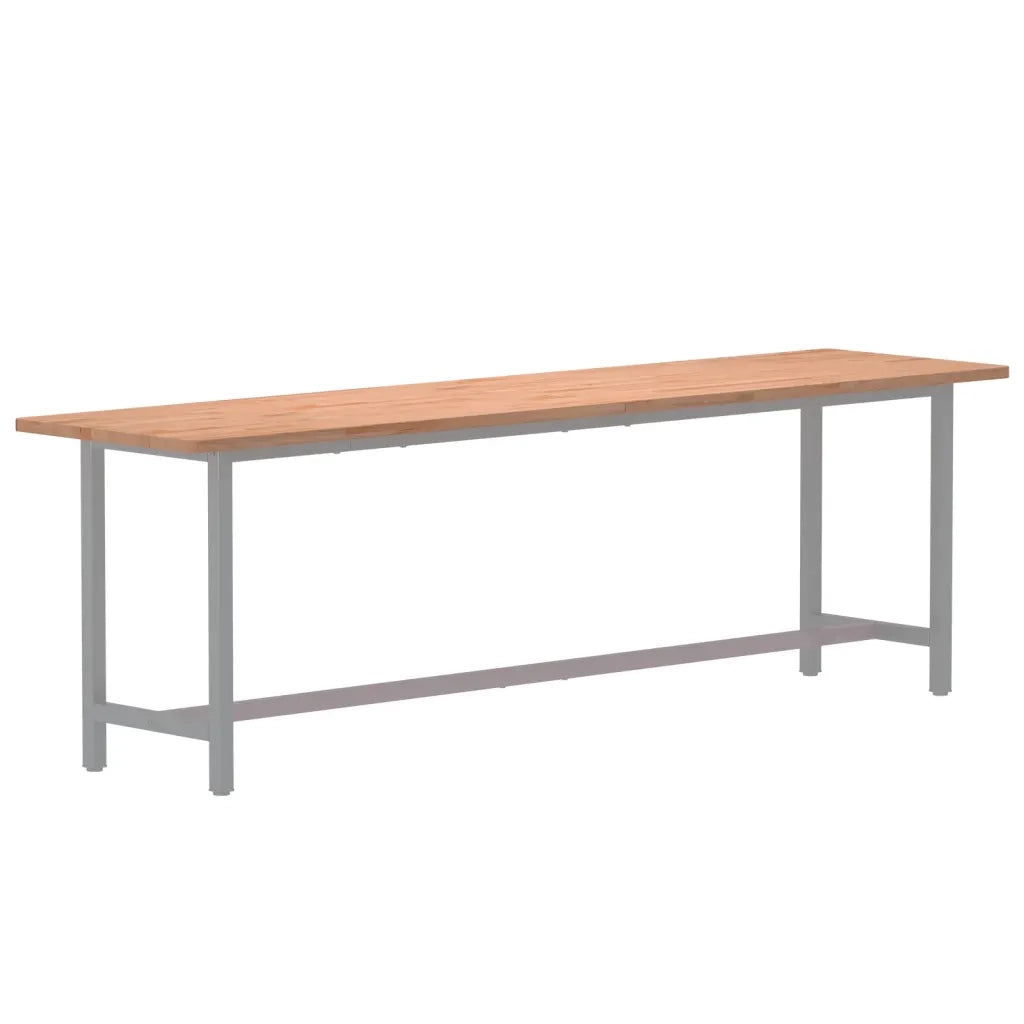 Piano Scrivania 220x55x2,5 cm in Legno Massello di Faggio 356098