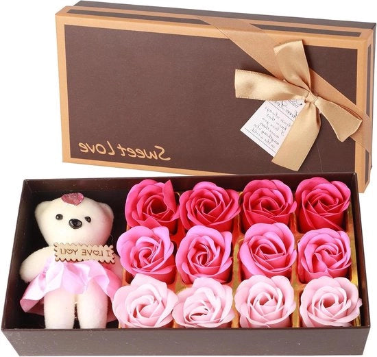 Zeppa per Bagnanti Romantica con Profumo di Fiori in Scatola di Regalo per San Valentino