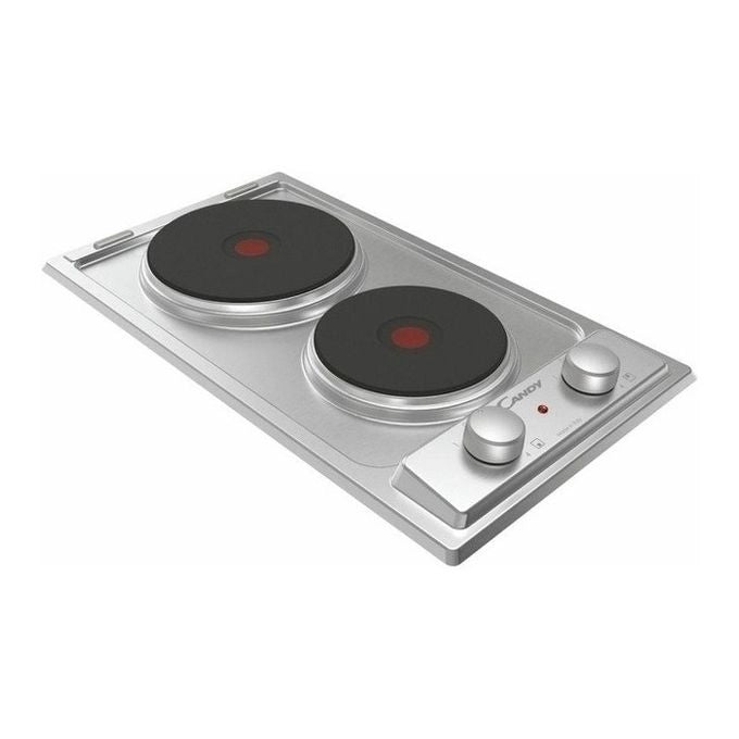 Candy CE32XK Acciaio inox Da incasso 30 cm Piastra sigillata 2 Fornello(i)