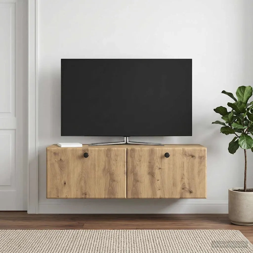 Mobile Porta TV da Muro 98 x 31 x 30 cm Rovere Artigianale 899244