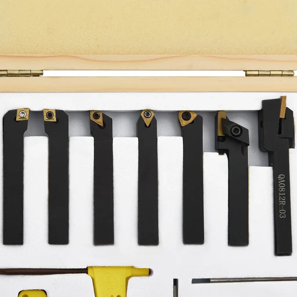 Set di Utensili Indicizzabili per Tornitura 12 pz 8x8 mm 70 mm