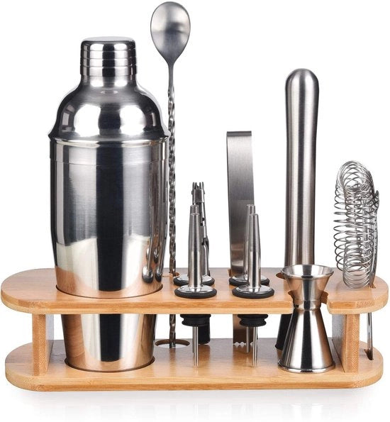 Set di Shaker per Cocktail - Kit del Barman in Acciaio Inox - 750ML - con Ricette