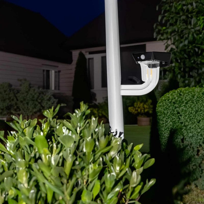 Faro Led Solare Da Parete 1,2W 120LM 3000K Rotondo Trasparente Interrrutore 3 Modalità