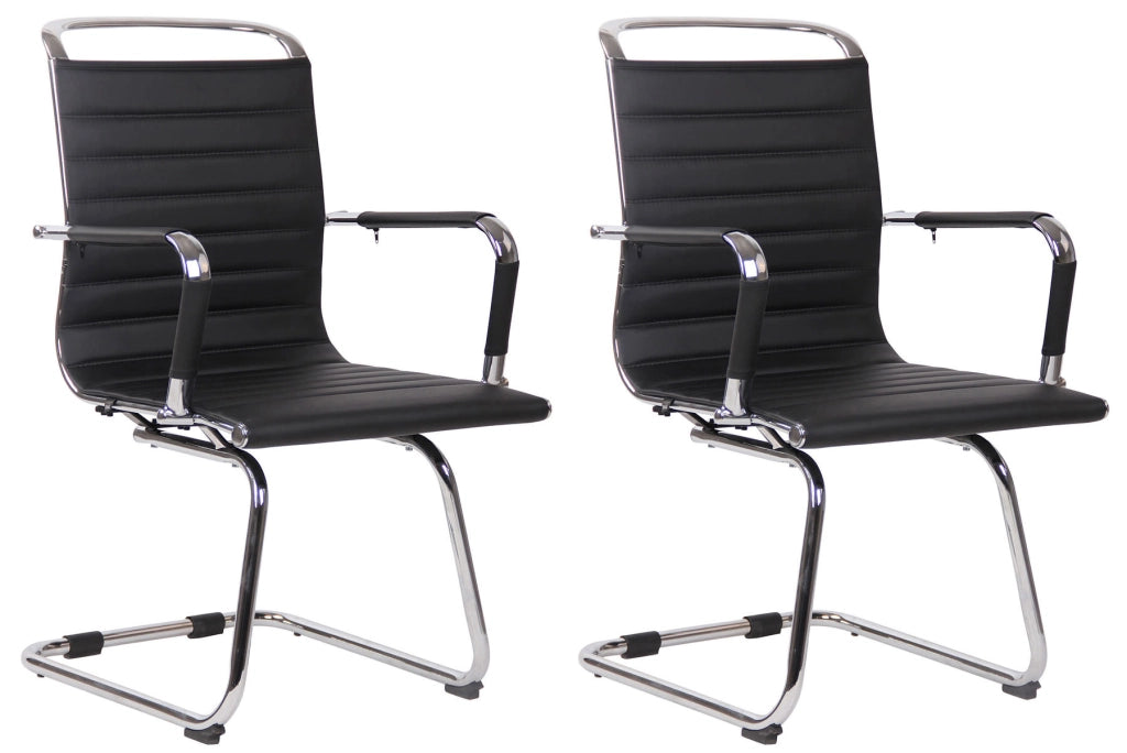 Set di 2 sedie visitatore in similpelle Balve 8