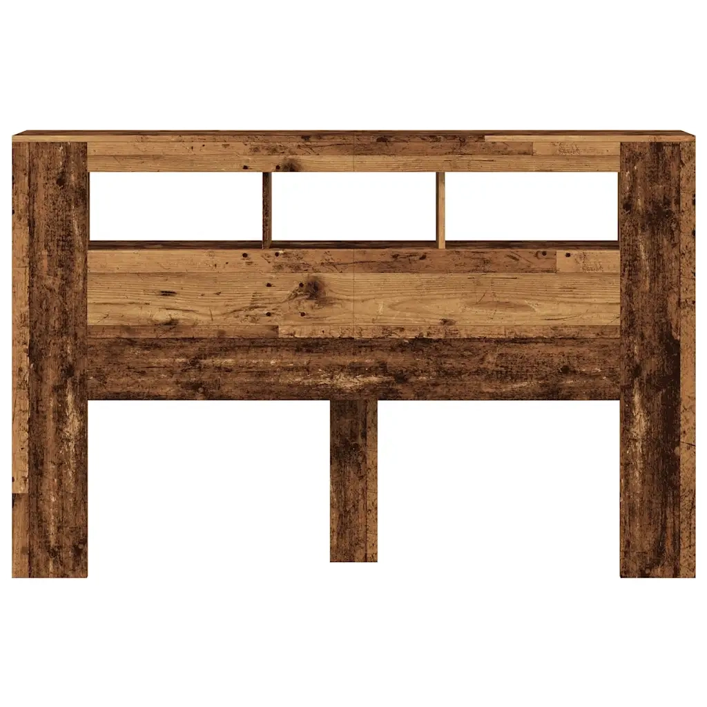 Testiera | Testata LED Legno Antico 160x18,5x103,5 cm Legno Multistrato