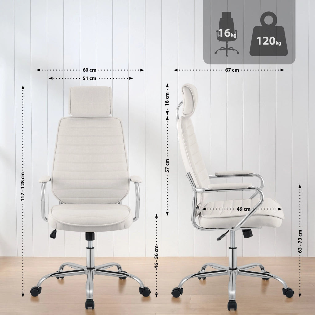 Sedia da ufficio in tessuto Rako 10