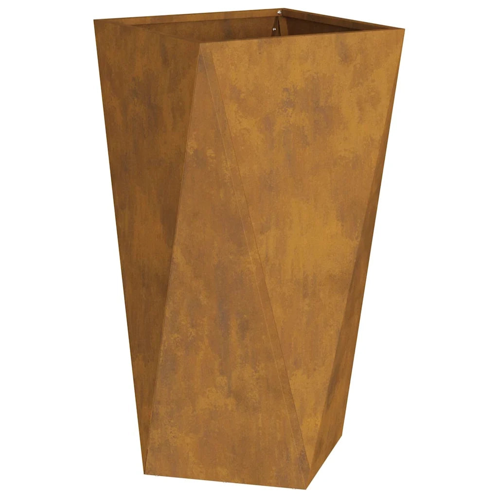 Fioriera 2 pz-Set di 2 Vaso-Contenitore per Piante Ruggine 40 x 40 x 75 cm
