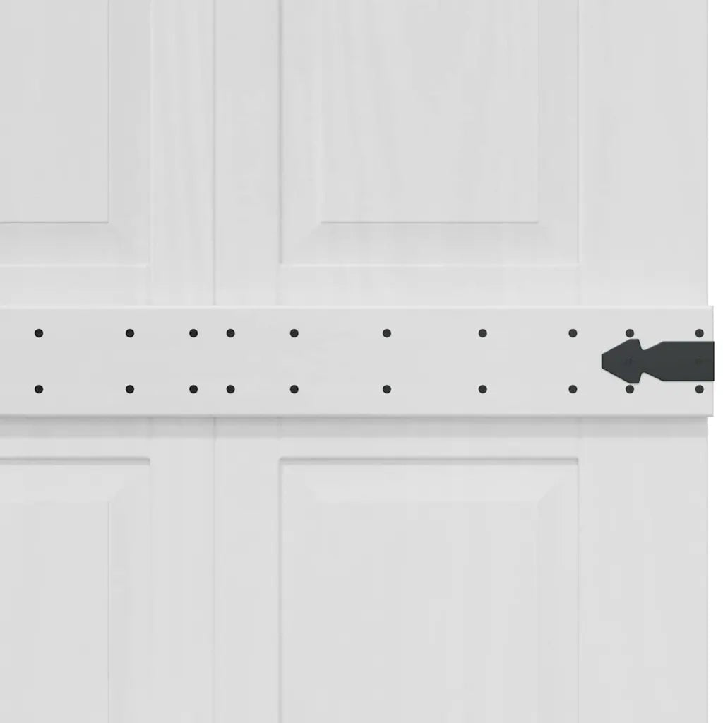 Porta del fienile Corona 70 x 210 cm Legno Massello di Pino 42021201
