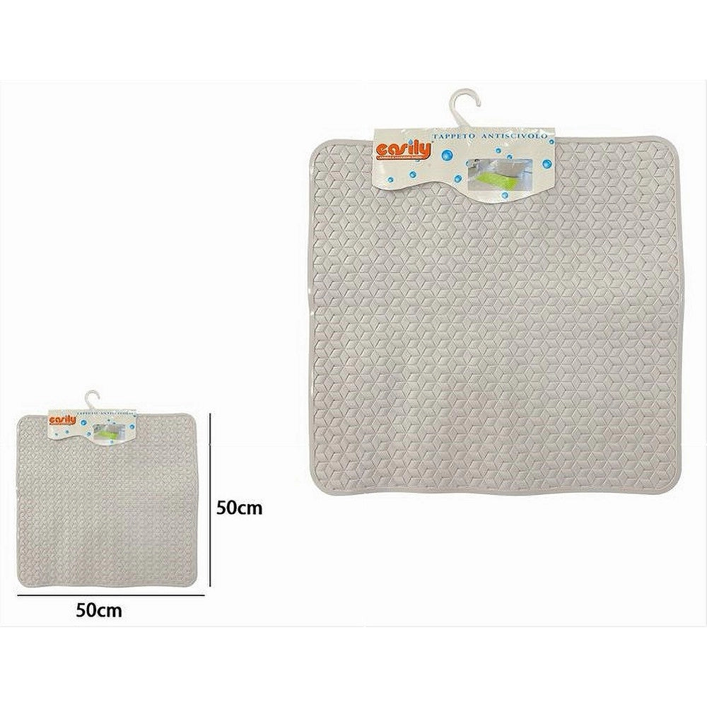 Trade Shop - Tappeto Tappetino In Pvc Antiscivolo Per Vasca Da Bagno Doccia 50 X 50 Cm 59316 -