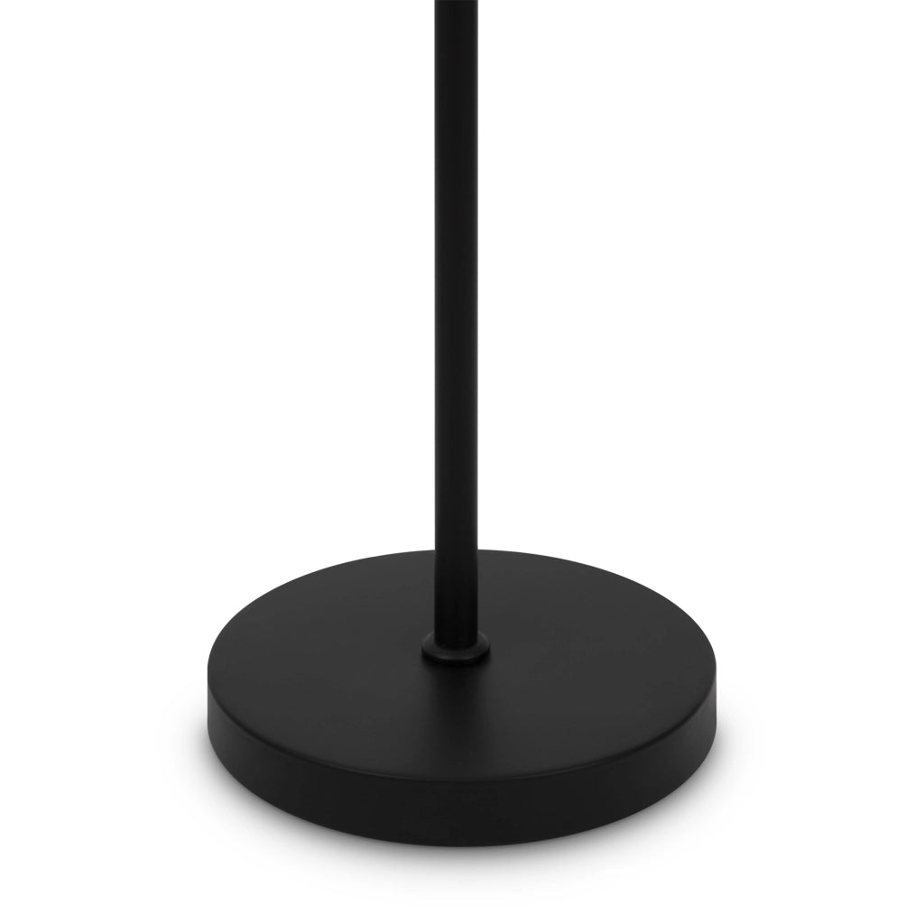 Maytoni Lampada da terra contemporanea Ring 1 luce E27 nero metallo diffusore vetro