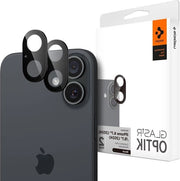 Schermprotettore per iPhone 16 Plus 2 pezzi Nero Nessuna perdita della funzione flash Resistenza 9H Vetro resistente all'urto