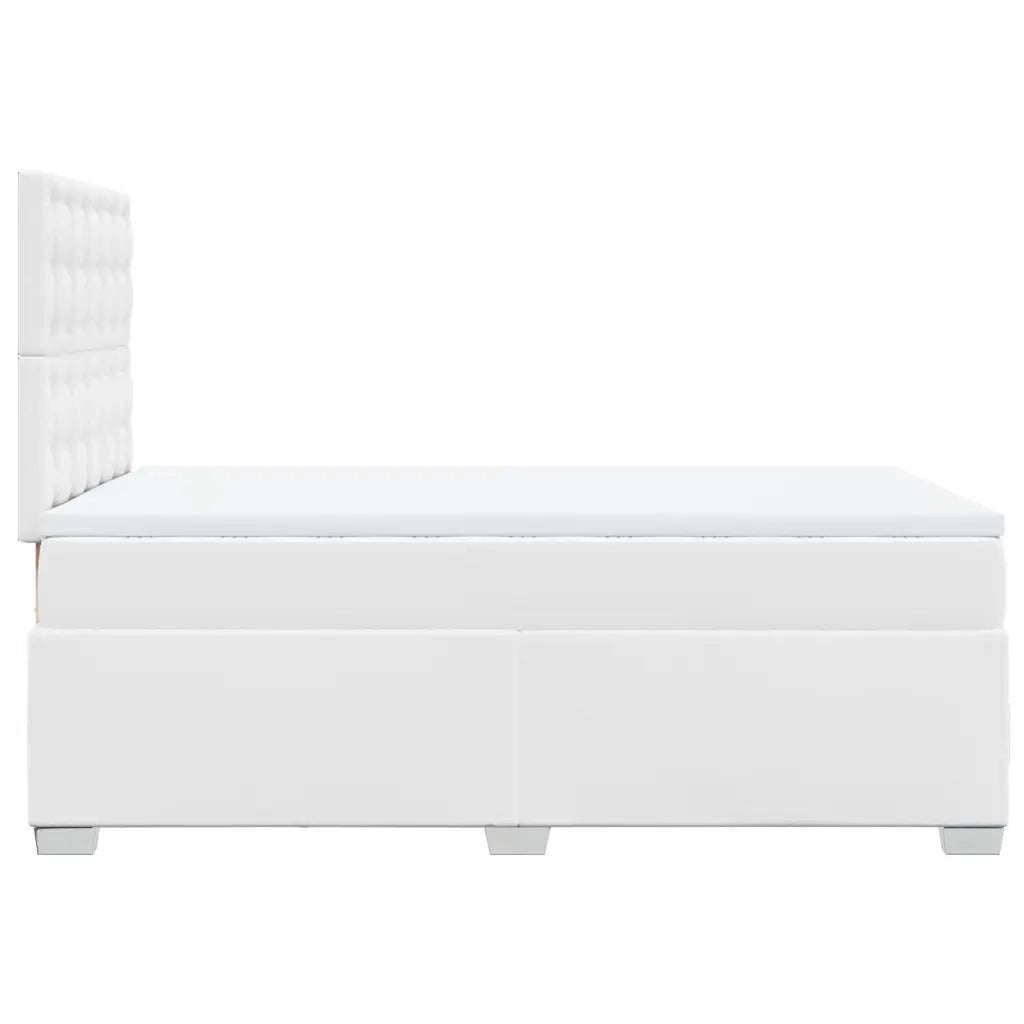 Giroletto a Molle con Materasso Bianco 120x190 cm in Similpelle 3290713