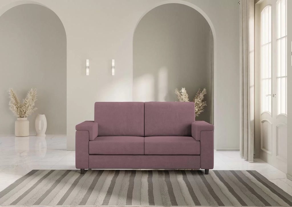 Divano marrak 2 posti medio (due sedute da 70cm) misure esterne l.168cm | prugna - Mobili 2G
