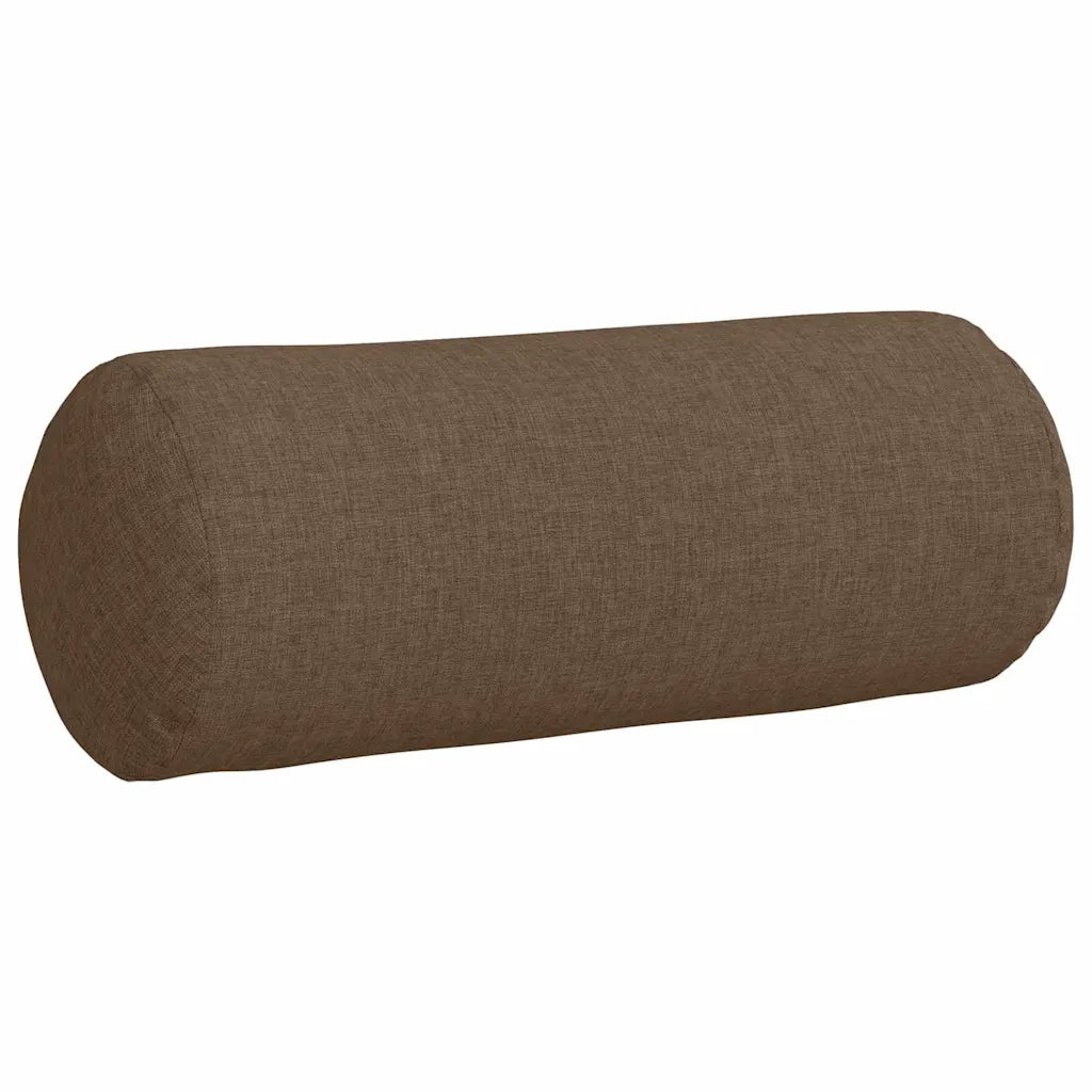 Cuscini a rullo 2 pcs Marrone Ø 15 x 40 cm Tessuto